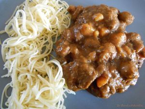 Ragoût de boeuf aux légumes et à la bière