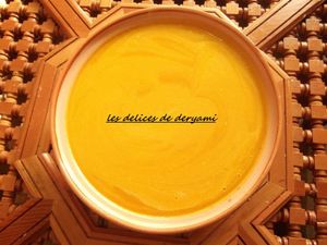 Potage butternut (courge),carotte et orange