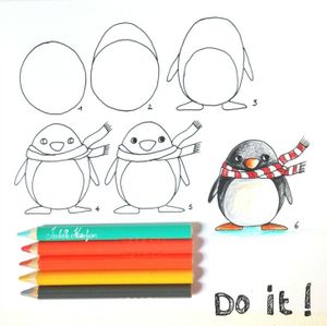 "Minimoi" apprend à dessiner