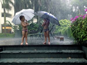 It's raining men! Not Hallelujah!