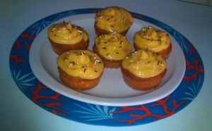 cupcake hivernal clémentine et lemon curd
