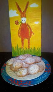 ricciarelli amande au doux parfum de fraise