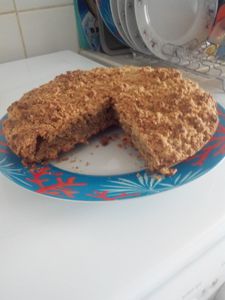 Gateau au café streusel épice