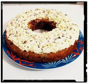 couronne aux quetsches et coco et sa chantilly maison