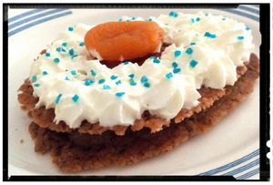 mille feuille d'abricot-épice