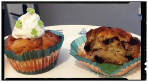 mini muffins poires-chocolat-amandes