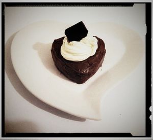 pudding brioché poire-chocolat enrobé nutella