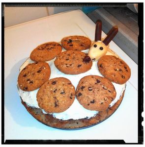 gâteau au yaourt noisette-poires mimi la souris