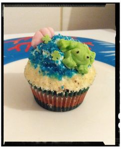 cupcakes aquatique au cacahuète