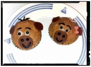 monsieur et madame cupcakes au beurre de cacahuète