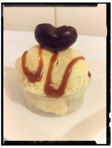 glace au lait d'amandes