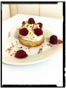 spritz tartelette mascarpone-framboise