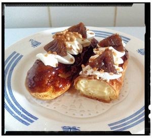 éclairs craquantes à la fleur d'oranger