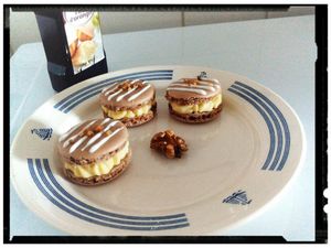 macaron cacao fleur d'oranger