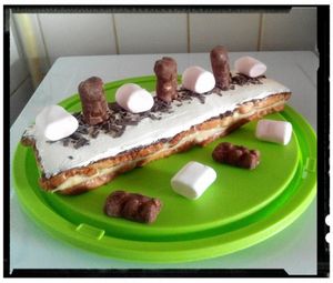 terrine de brioche perdu à la crème chamallow