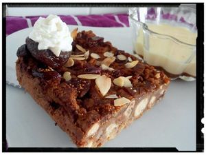pudding de gaufres figues miel