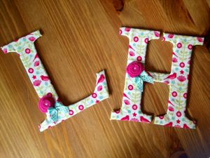 DIY Initiales BB