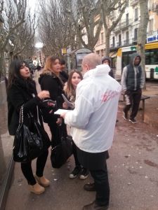 Cap à Gauche à la rencontre des chambériens Boulevard de la Colonne