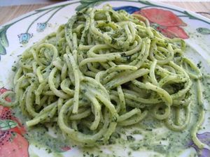 Spaghetti à l'ail des ours