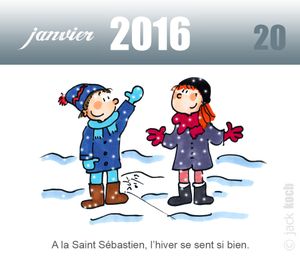 Météo de janvier dans notre jardin