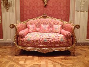 Rouge et or le lit à la turque de Jean-Baptiste Tilliard