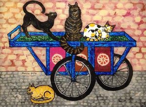 Chats et sous-verre , Mehlika Baş chez Arkéo Pera