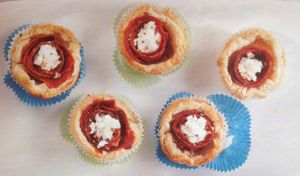 Petits fours « nid mille-feuilles au pastirma »