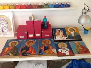 Icône à l'encaustique, iconoclasme et Théodora ..c'est Byzance