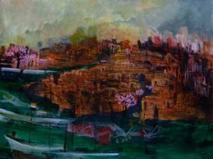 Emanuelle Selimoglu, interprète en peinture de poésie.