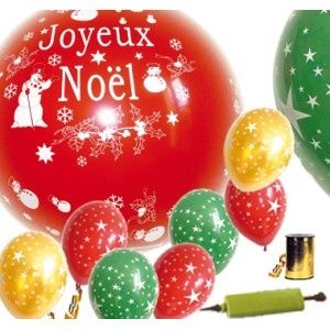 Surprenez vos amis avec ce kit de décoration noël composé de 20 ballons étoilés, 1 ballon géant, 50m de ruban, 1 pompe. Idéal pour animer vos fêtes de Noël à prix attractif !