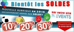 Nouvelle rubrique SOLDES de -10 à -50%