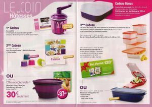 Cadeaux hotesses Mars 2014