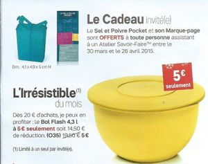 Cadeau invités Avril 2015