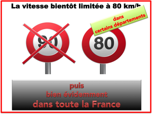 Vitesse maximale autorisée abaissée à 80 km/h sur trois tronçons routiers à partir de cet été