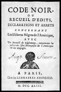 Le code noir de 1865