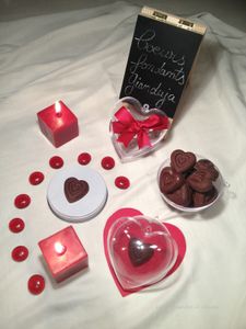 La saint Valentin et ses coeurs fondants Gianduja