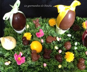 Chocolats au lait fourrés praliné croustillant