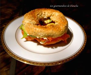 Bagel saumon avocat à ma façon