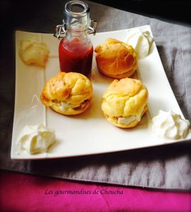 Pink Profiteroles