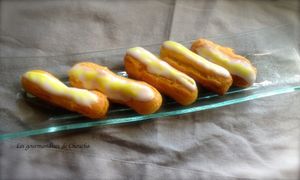 Minis éclairs au lemon curd (citron)