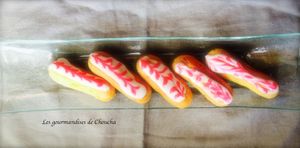 Minis éclairs crème pâtissière vanille / rhum