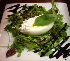 Burrata tomates séchées