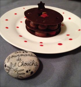Dessert chocolat framboise