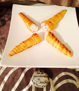 Cônes chèvre, miel et magret de canard