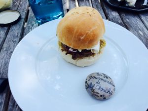 Le burger du sud à la plancha
