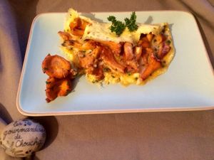 Omelette aux girolles