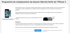 Le bouton marche/veille de votre iPhone 5 ne fonctionne pas ? Apple vous dépanne. Toutes les infos ici.