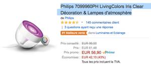 Offre éclair : Living Colors Iris Clear Décoration & Lampes d'atmosphère Philips