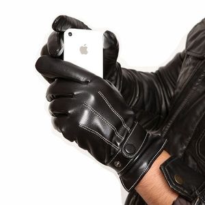 Gants en Cuir d'Agneau Véritable pour Homme et Femme (Compatibles Ecrans Tactiles)
