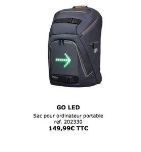 Innovation : le sac à dos pour cyclistes avec clignotants intégrés